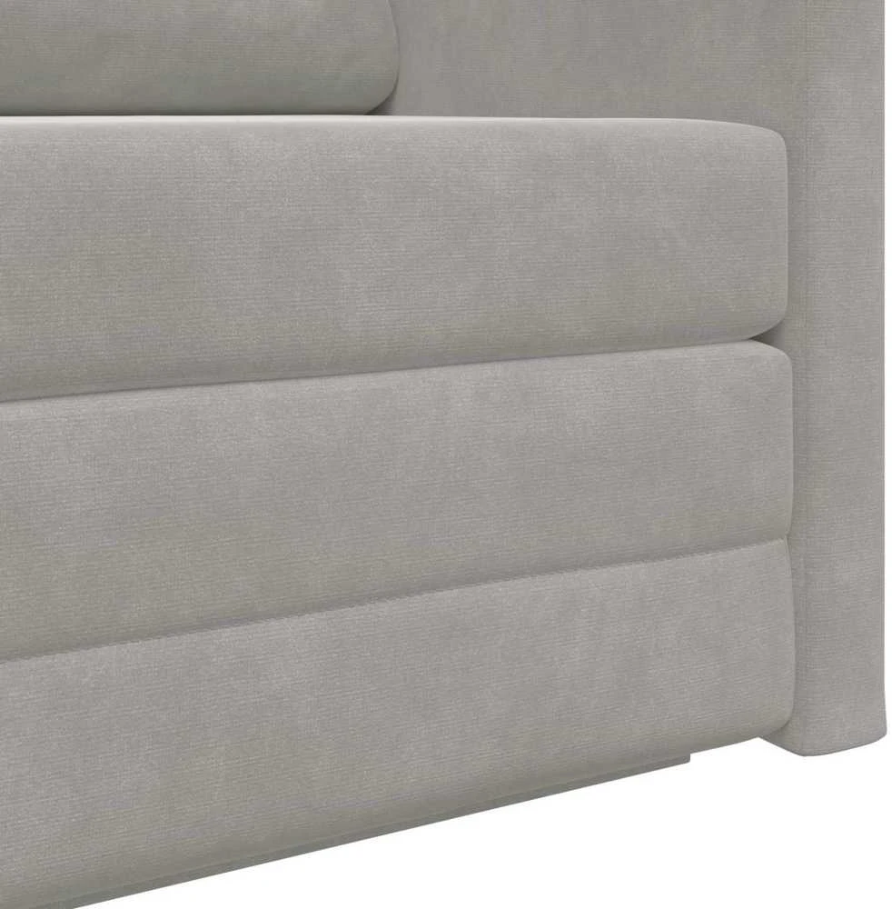 Sofa lova Šviesiai pilka 124 x 71 x 78 cm Aksomas