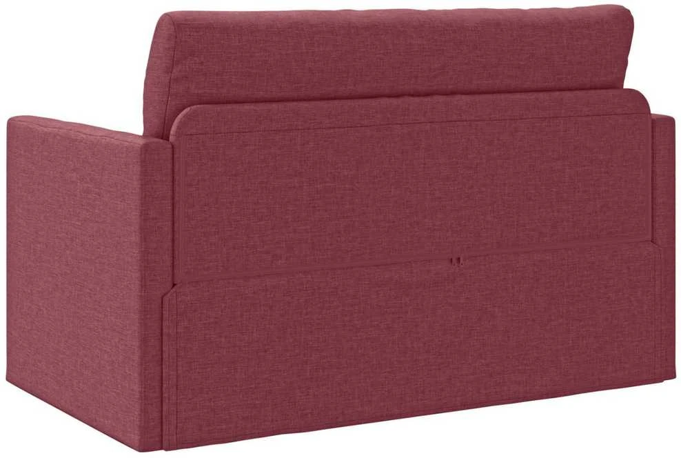 Sofa lova Vyno raudona 124 x 71 x 78 cm audinys