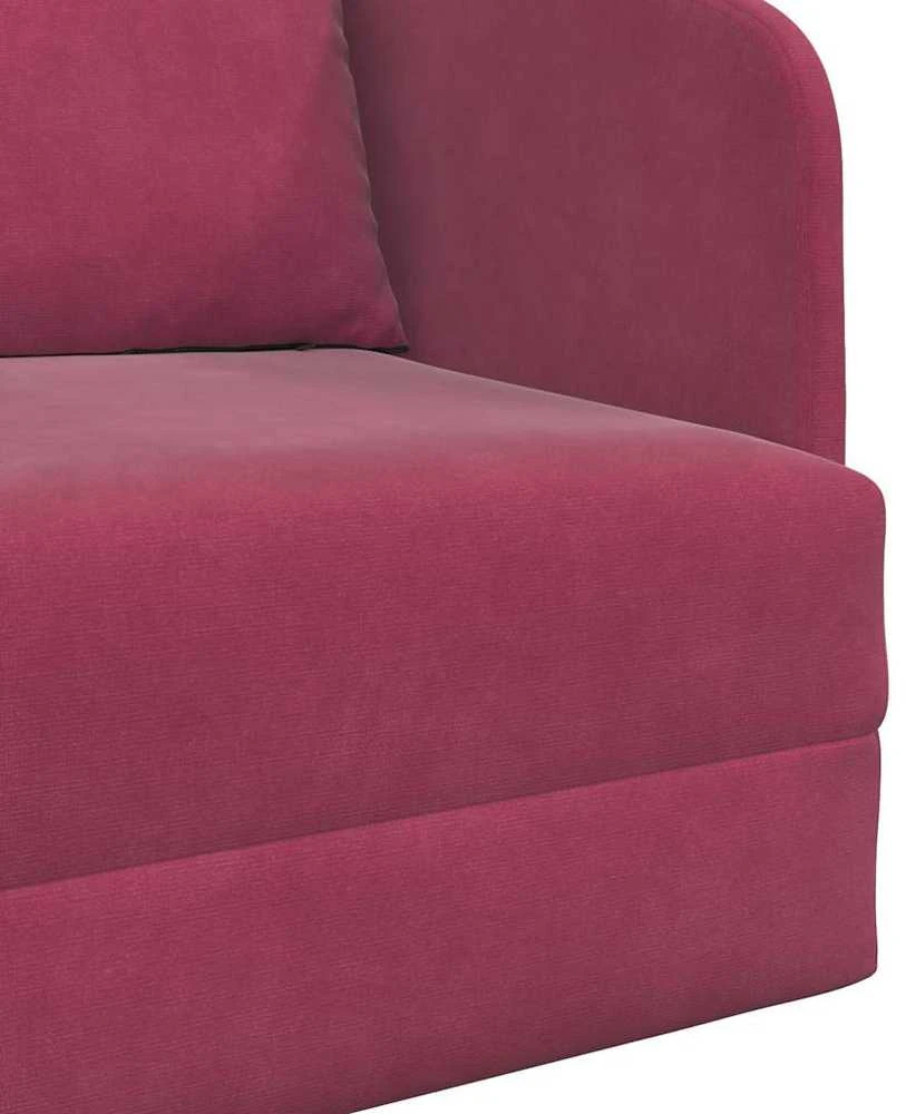 Sofa lova Vyno raudona 65 x 80 x 83 cm Aksomas