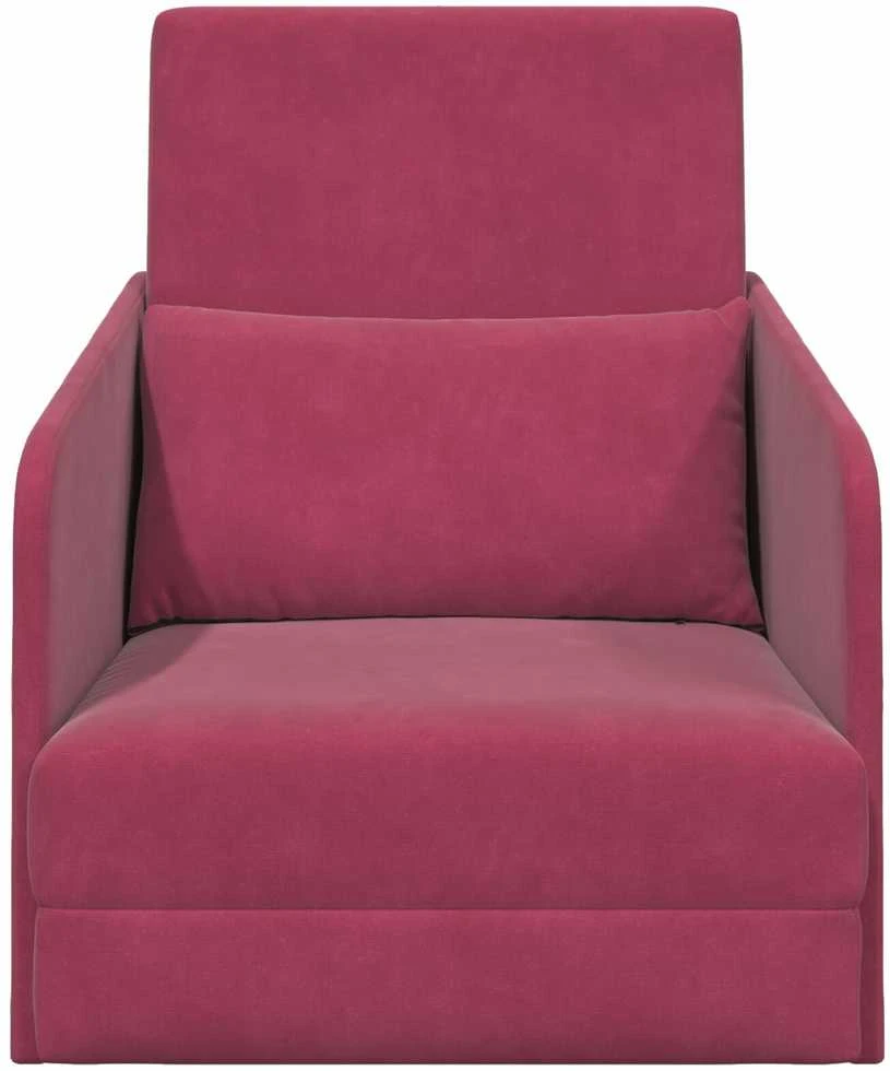 Sofa lova Vyno raudona 65 x 80 x 83 cm Aksomas