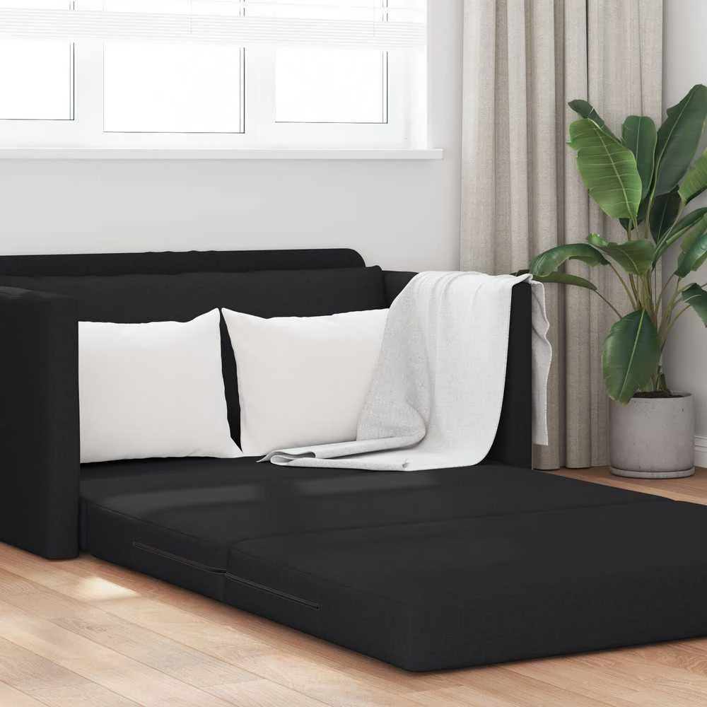 Sofa lova Juoda 124 x 71 x 78 cm audinys