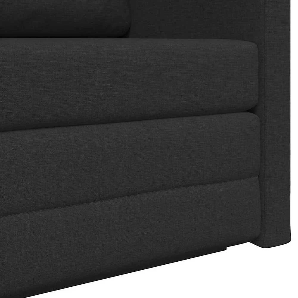 Sofa lova Juoda 124 x 71 x 78 cm audinys