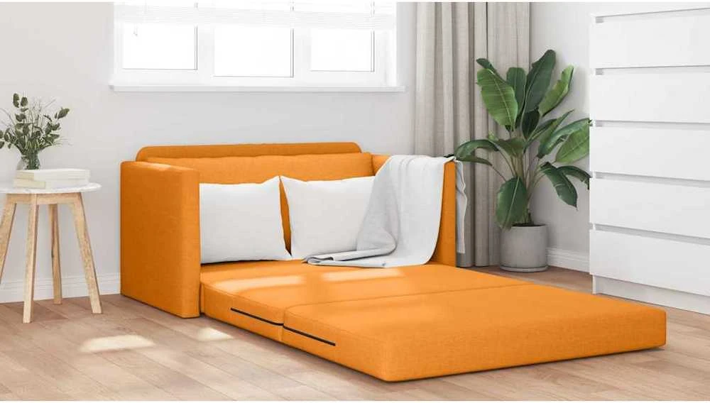 Sofa lova Tamsiai geltona 124 x 71 x 78 cm audinys