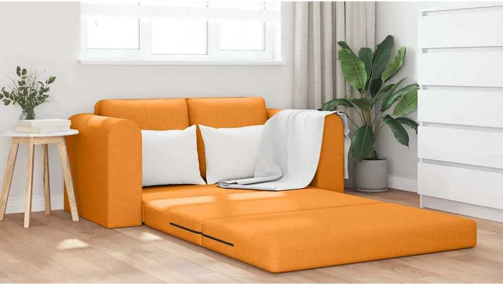 Sofa lova Tamsiai geltona 148 x 71 x 83 cm audinys