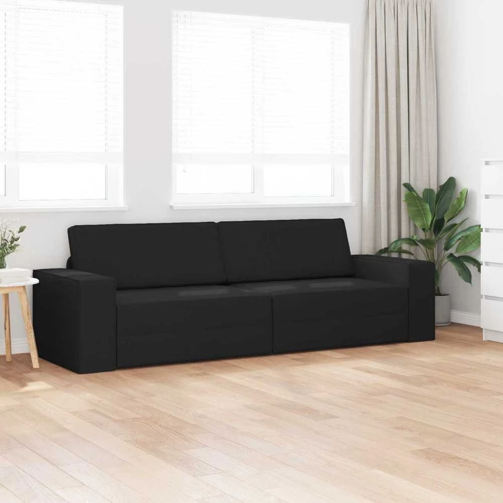 Sofa lova Juoda 245 x 78 x 77 cm audinys
