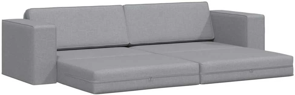 Sofa lova Šviesiai pilka 245 x 78 x 77 cm audinys
