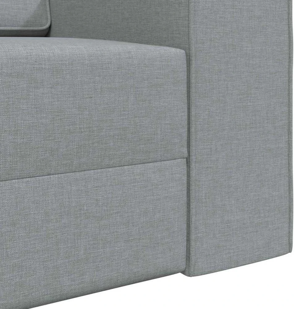 Sofa lova Šviesiai pilka 245 x 78 x 77 cm audinys