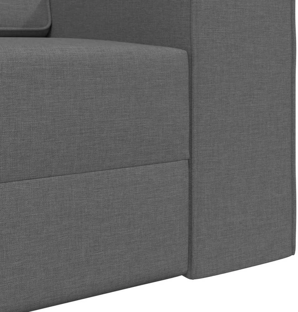Sofa lova Tamsiai pilka 245 x 78 x 77 cm audinys