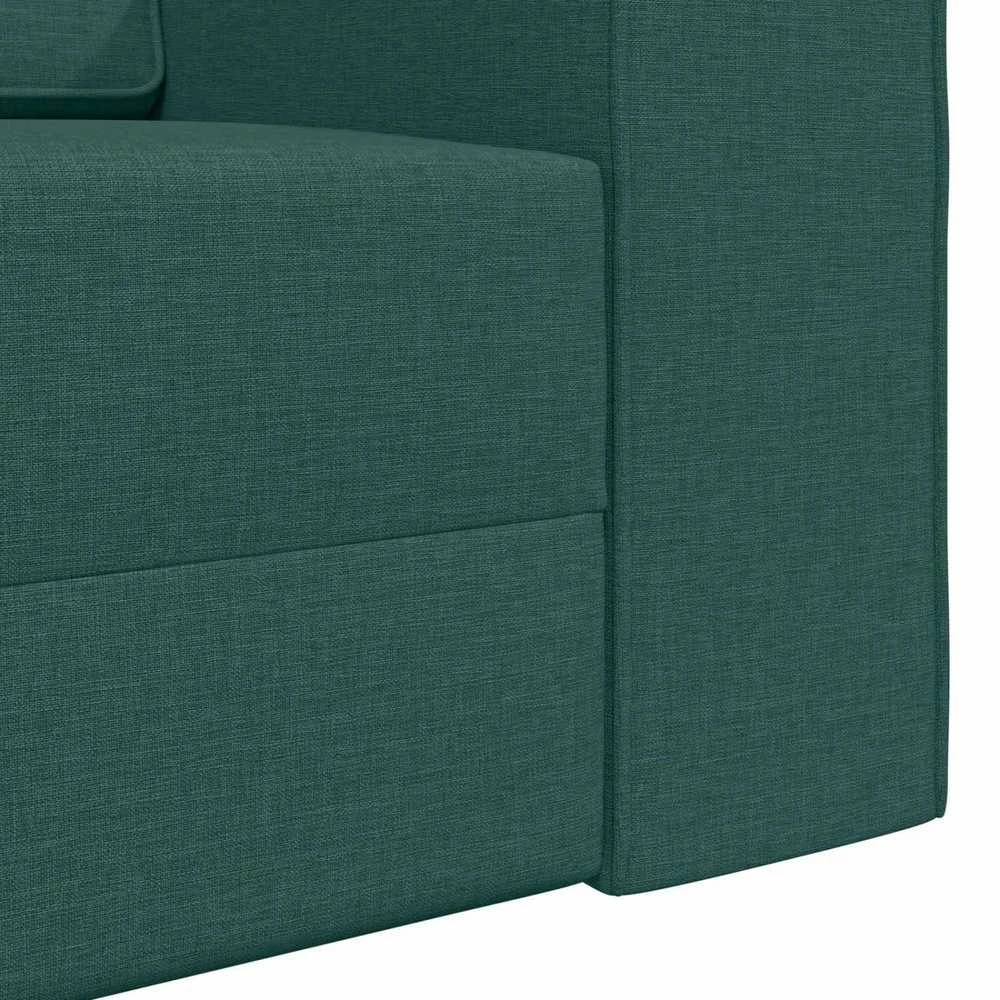 Sofa lova Tamsiai žalia 245 x 78 x 77 cm audinys