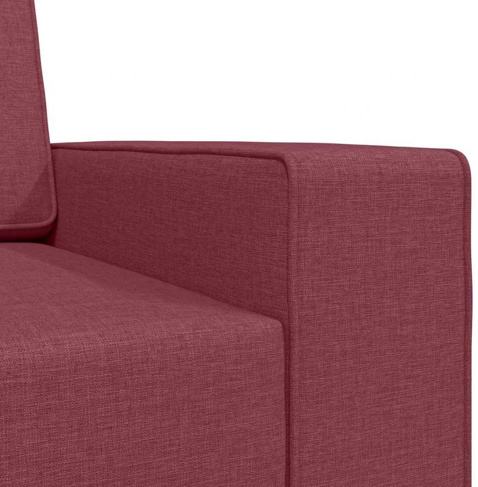 Sofa lova Vyno raudona 245 x 78 x 77 cm audinys