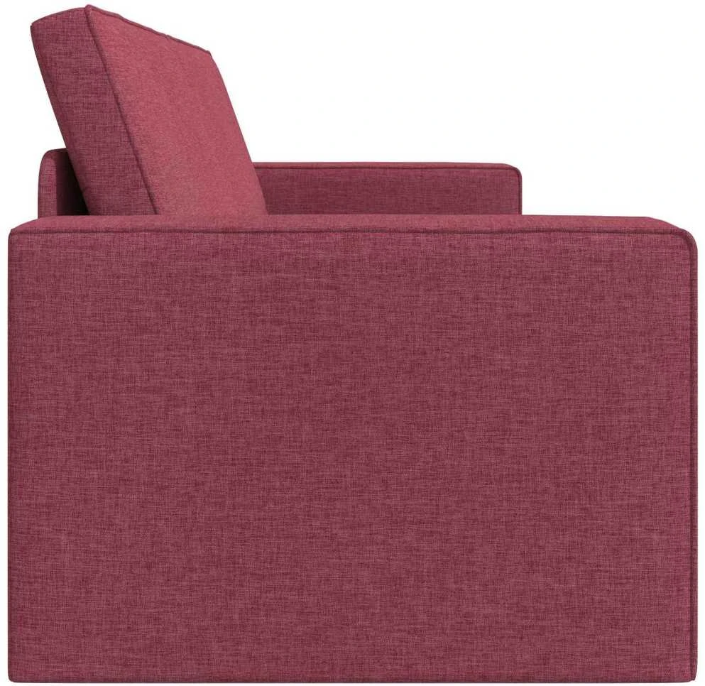 Sofa lova Vyno raudona 245 x 78 x 77 cm audinys
