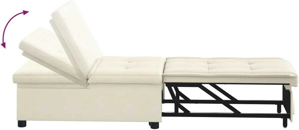 Sofa lova Kreminė 194 x 67 x 82 cm Aksomas