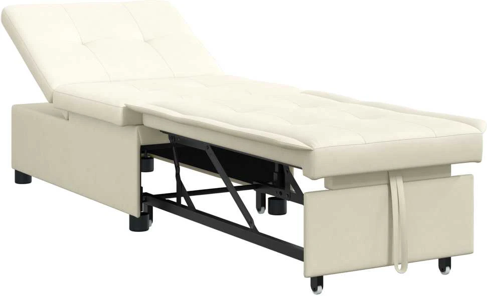 Sofa lova Kreminė 194 x 67 x 82 cm Aksomas