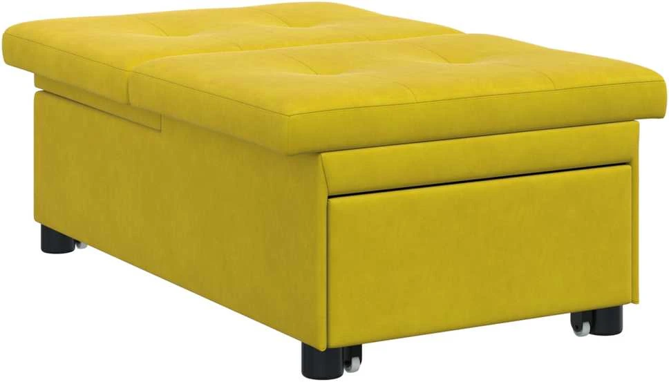 Sofa lova Geltona 194 x 67 x 82 cm Aksomas