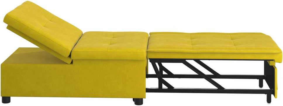 Sofa lova Geltona 194 x 67 x 82 cm Aksomas