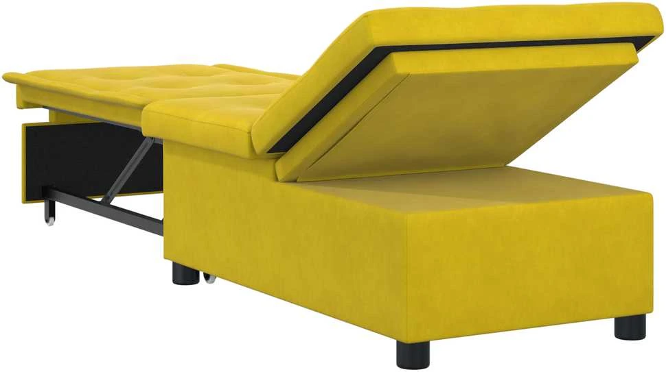 Sofa lova Geltona 194 x 67 x 82 cm Aksomas