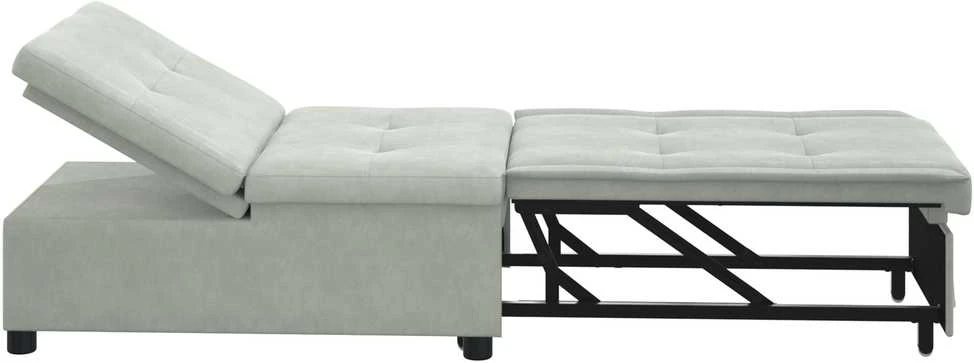 Sofa lova Šviesiai pilka 194 x 67 x 82 cm Aksomas