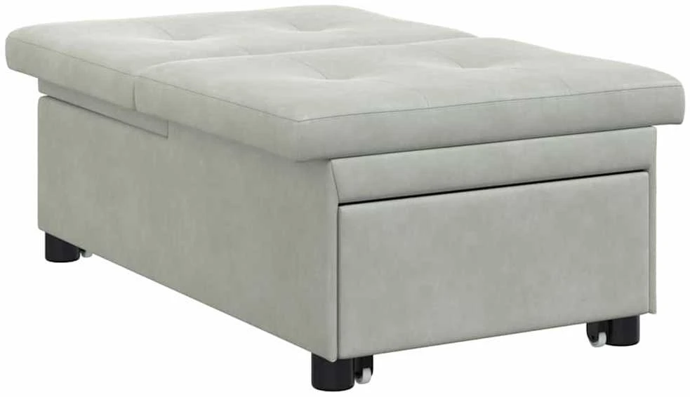 Sofa lova Šviesiai pilka 194 x 67 x 82 cm Aksomas