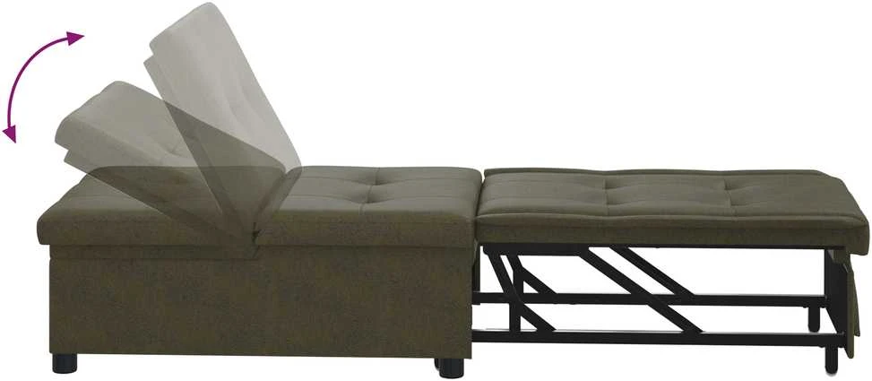 Sofa lova Tamsiai pilka 194 x 67 x 82 cm Huahua audinys