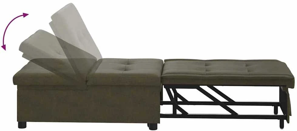 Sofa lova Tamsiai pilka 194 x 67 x 82 cm Huahua audinys