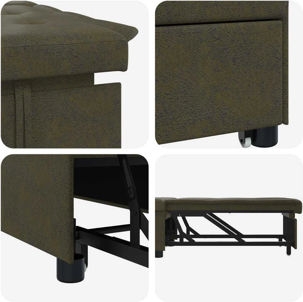 Sofa lova Tamsiai pilka 194 x 67 x 82 cm Huahua audinys