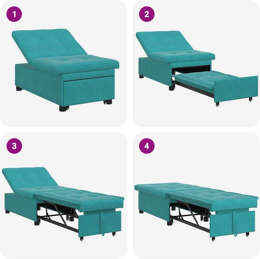 Sofa lova Turkio 194 x 67 x 82 cm Aksomas