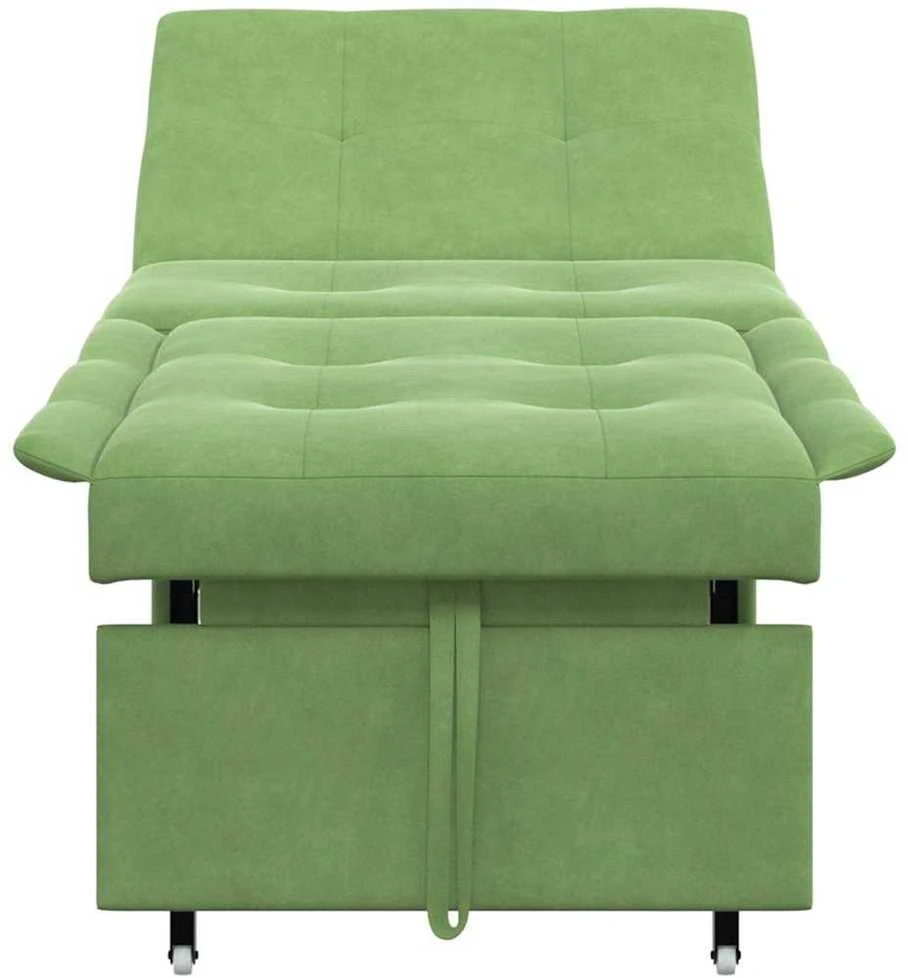 Sofa lova Šviesiai žalia 194 x 67 x 82 cm Aksomas