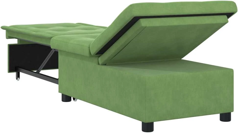 Sofa lova Šviesiai žalia 194 x 67 x 82 cm Aksomas