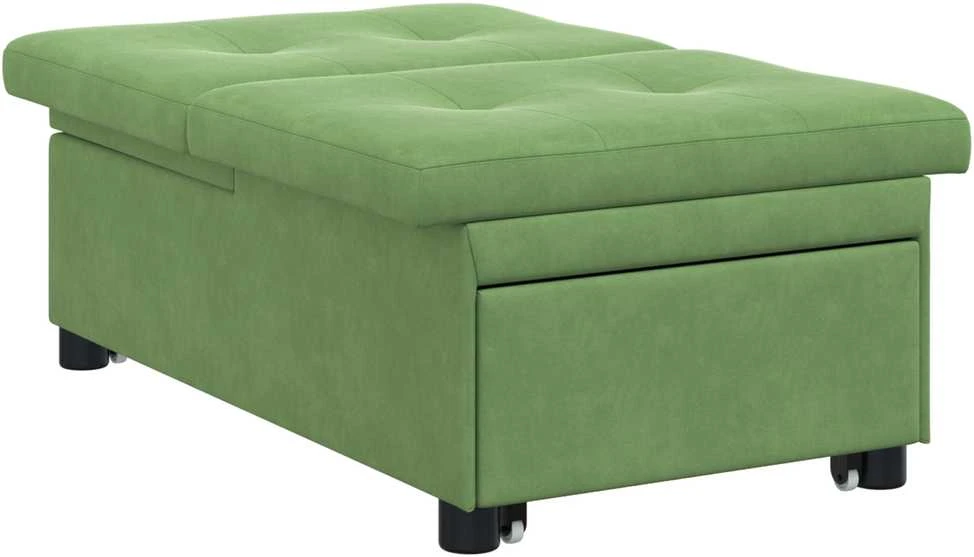 Sofa lova Šviesiai žalia 194 x 67 x 82 cm Aksomas