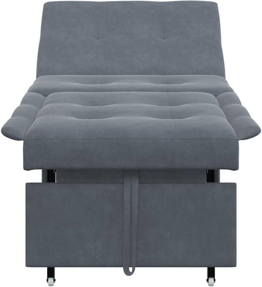 Sofa lova Tamsiai pilka 194 x 67 x 82 cm Aksomas