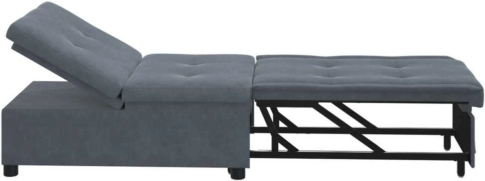 Sofa lova Tamsiai pilka 194 x 67 x 82 cm Aksomas