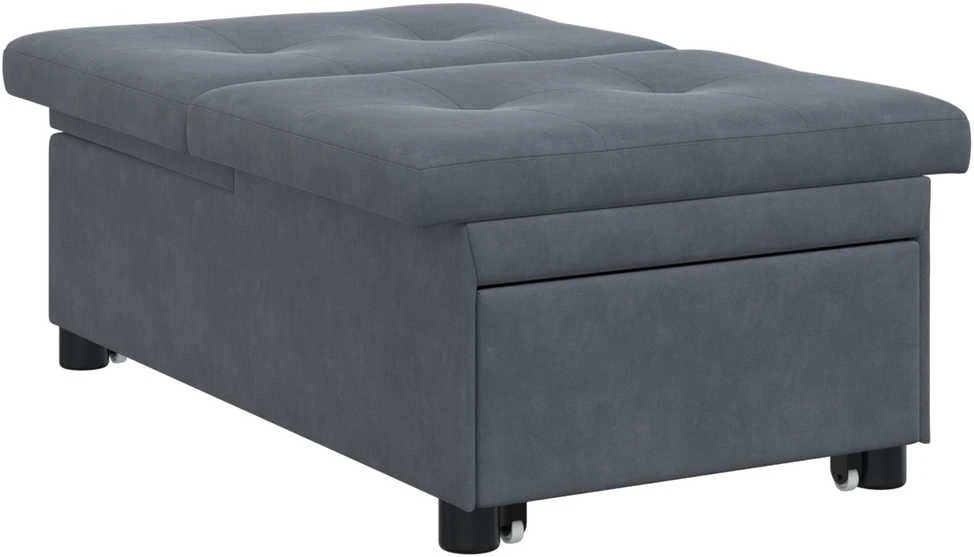 Sofa lova Tamsiai pilka 194 x 67 x 82 cm Aksomas