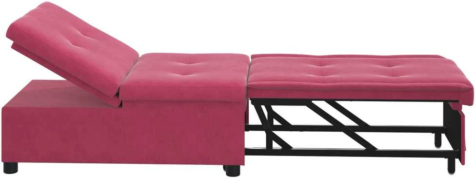 Sofa lova Vyno raudona 194 x 67 x 82 cm Aksomas