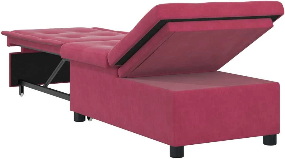 Sofa lova Vyno raudona 194 x 67 x 82 cm Aksomas