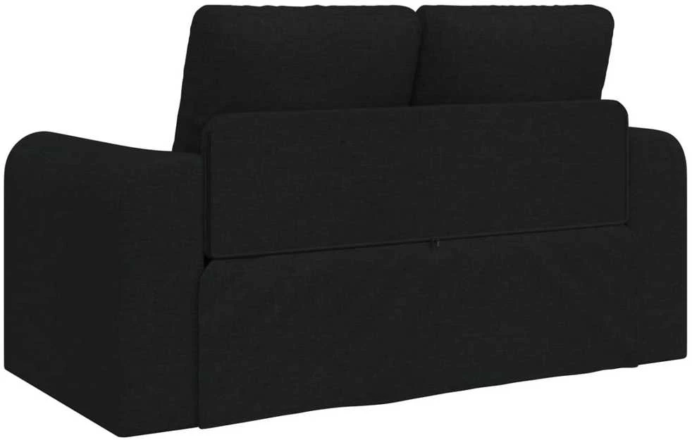 Sofa lova Juoda 148 x 71 x 83 cm audinys