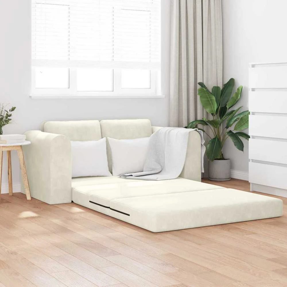 Sofa lova Kreminė 148 x 71 x 83 cm Aksomas