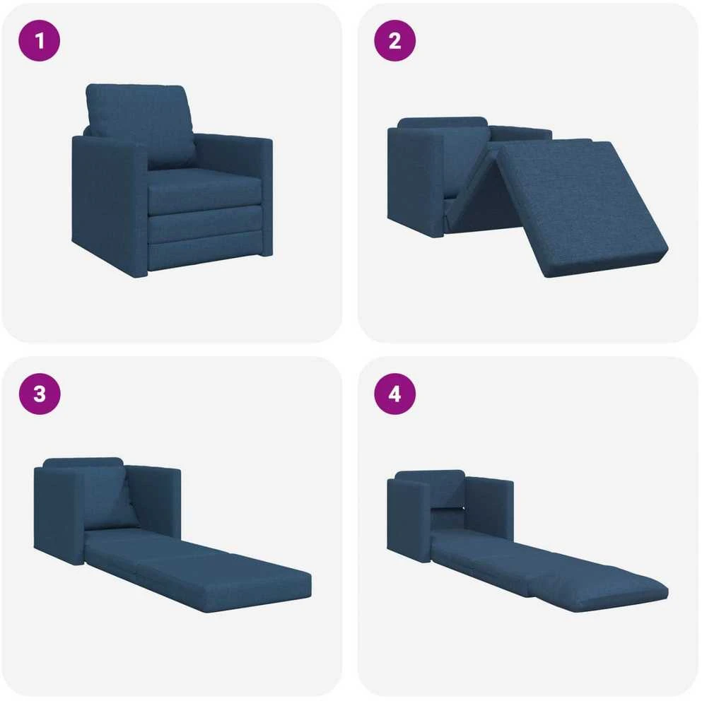 Sofa lova Mėlyna 74 x 77 x 81 cm audinys