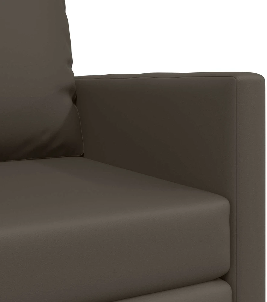 Sofa lova 60cm Pilka Dirbtinė Oda