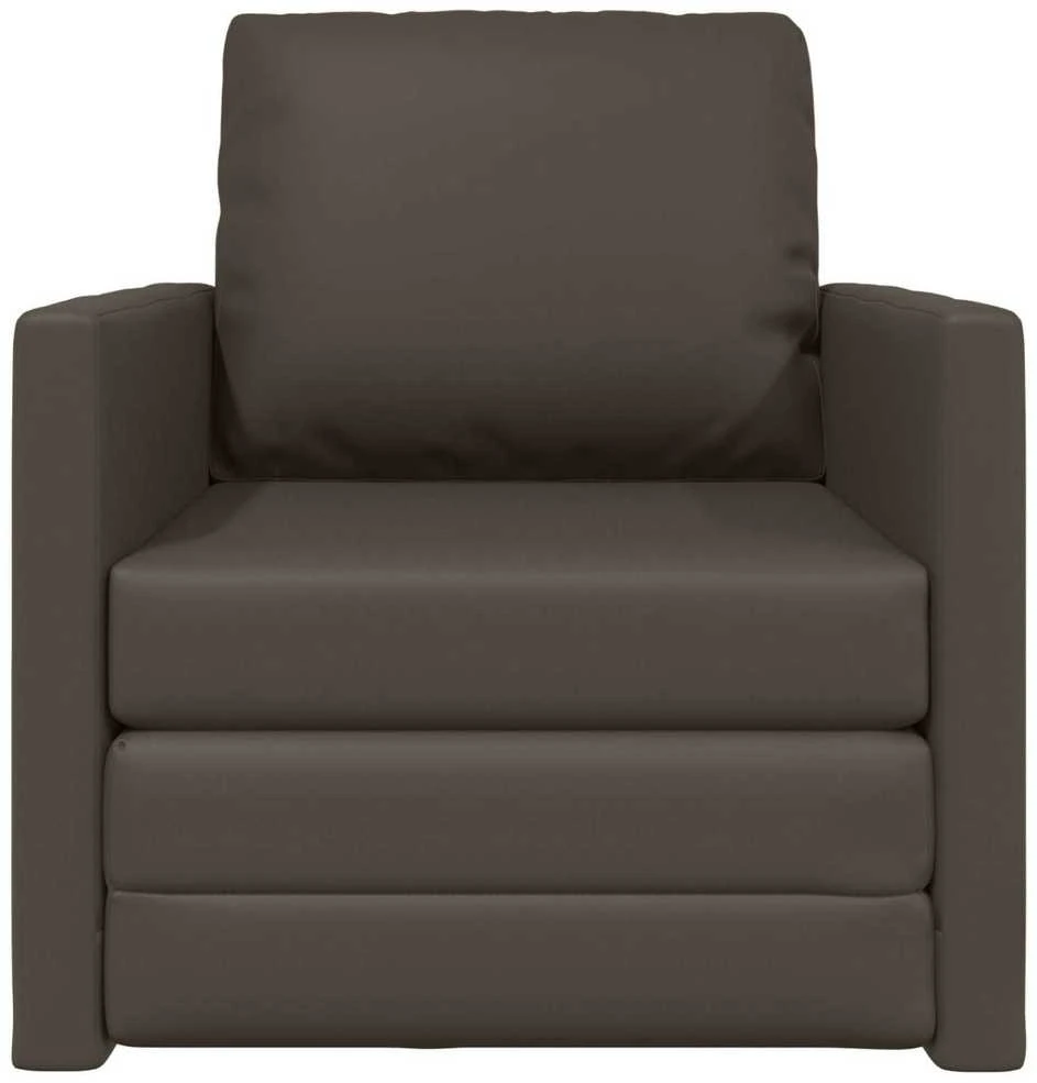 Sofa lova 60cm Pilka Dirbtinė Oda