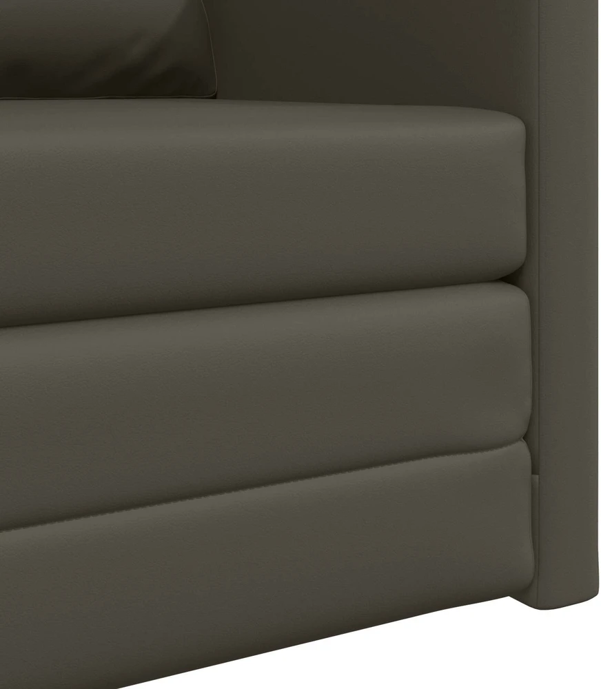 Sofa lova 60cm Pilka Dirbtinė Oda