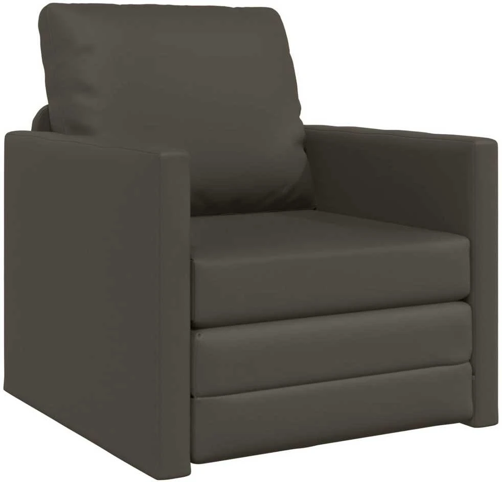 Sofa lova 60cm Pilka Dirbtinė Oda