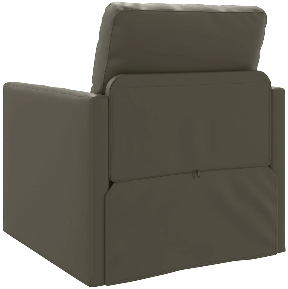 Sofa lova 60cm Pilka Dirbtinė Oda