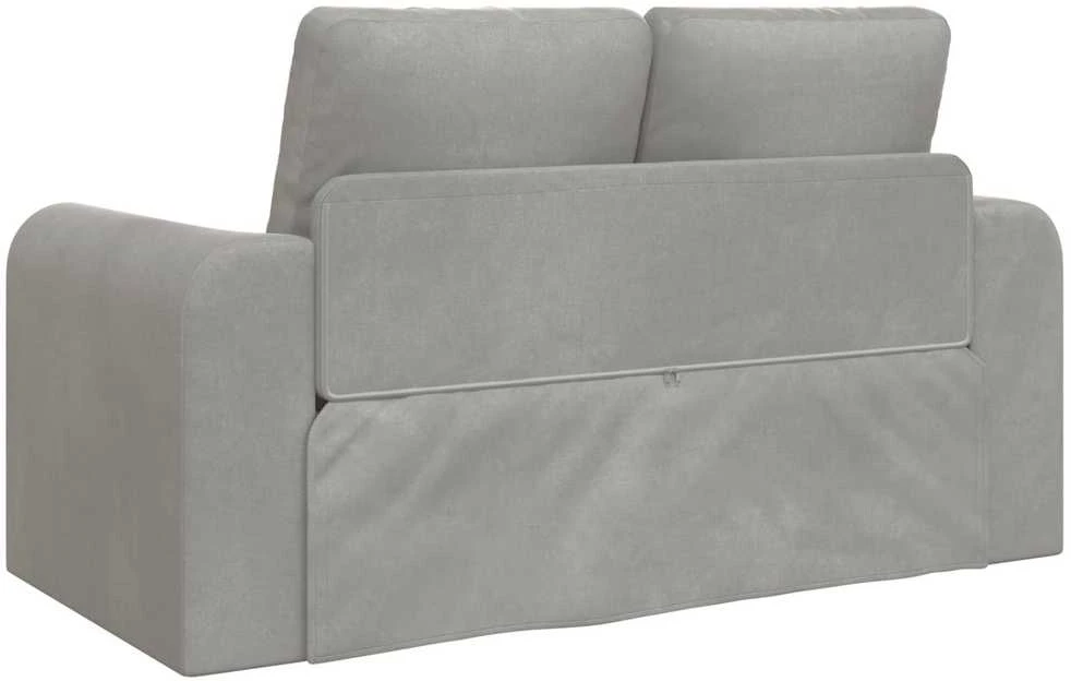 Sofa lova Šviesiai pilka 148 x 71 x 83 cm Aksomas