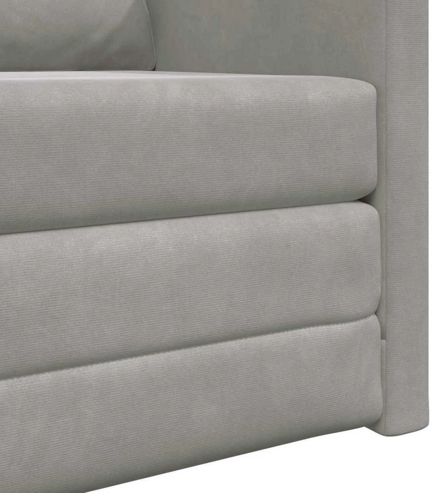 Sofa lova Šviesiai pilka 74 x 77 x 81 cm Aksomas