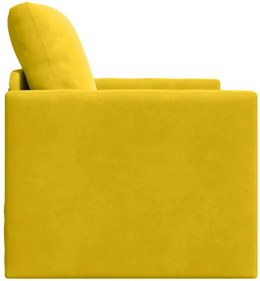 Sofa lova Tamsiai geltona 74 x 77 x 81 cm Aksomas