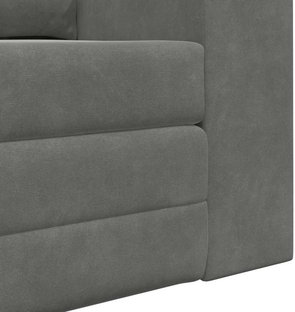Sofa lova Tamsiai pilka 148 x 71 x 83 cm Aksomas