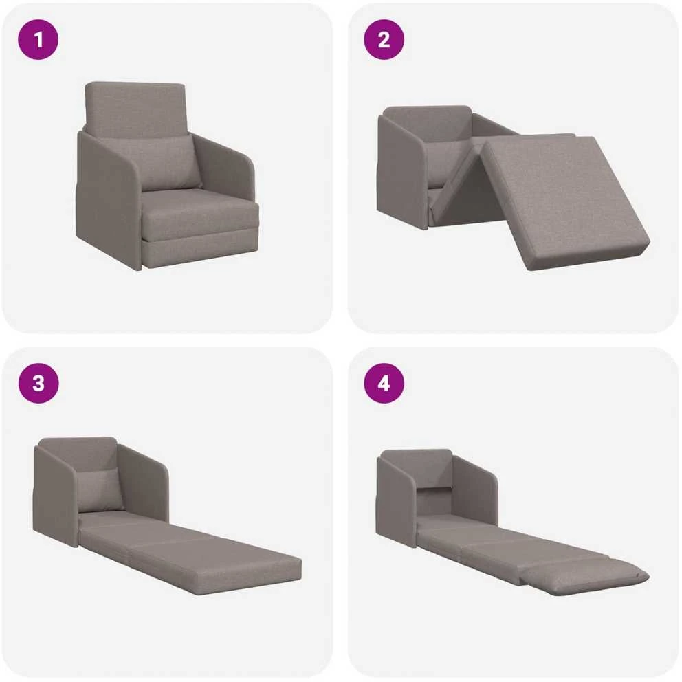 Sofa lova Tortora 65 x 80 x 83 cm audinys