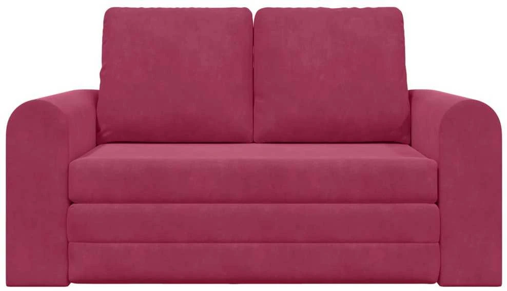 Sofa lova Vyno raudona 148 x 71 x 83 cm Aksomas