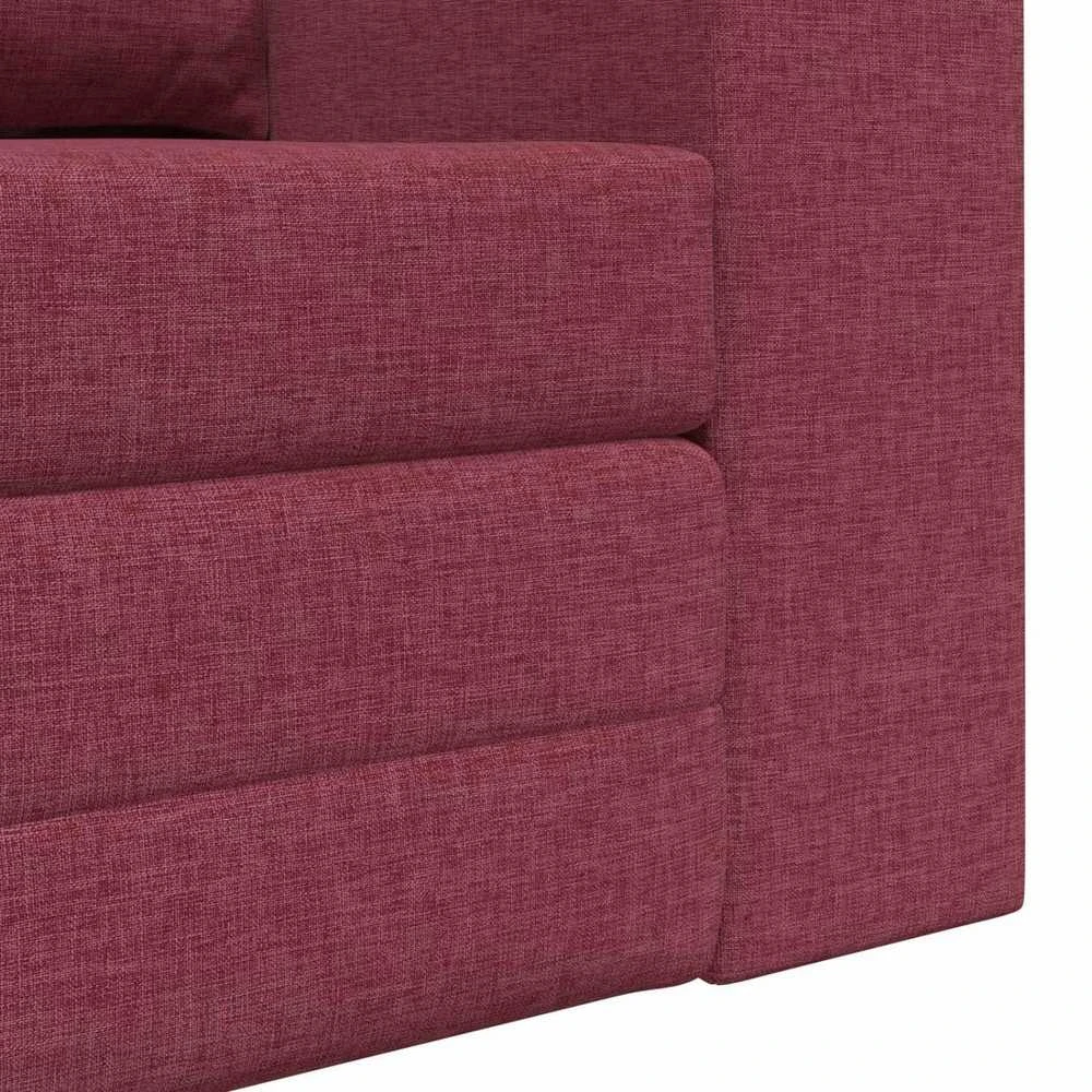 Sofa lova Vyno raudona 148 x 71 x 83 cm audinys