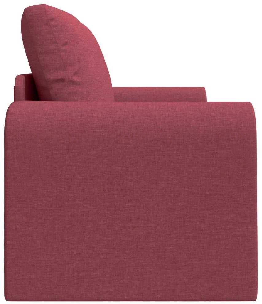 Sofa lova Vyno raudona 148 x 71 x 83 cm audinys